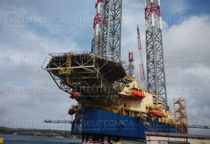 Helipuerto para la Unidad de Perforación en mar adentro «LABIN»