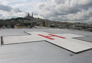 Helipuerto para el Hospital Lariboisière de París